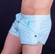 GIGO Swimsuits Basic Blue Swim-Short Pool Maillot Blue S03129 7 - SexyMenUnderwear.com