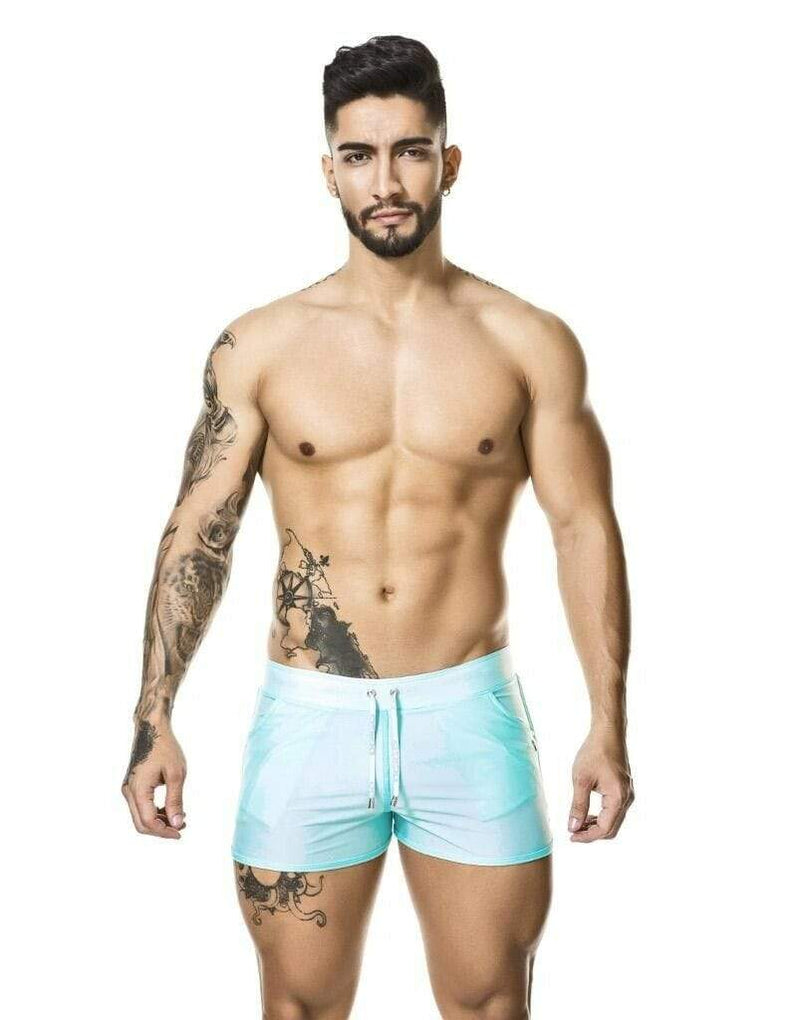 GIGO Swimsuits Basic Blue Swim-Short Pool Maillot Blue S03129 7 - SexyMenUnderwear.com