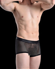 Gregg homme Boxer 3G Catch Me Fish Net Black 2433 14 - SexyMenUnderwear.com