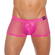 Gregg Homme Boxer Brief Beyond Doubt Mesh Fabric Magenta Pink 110205 102 - SexyMenUnderwear.com