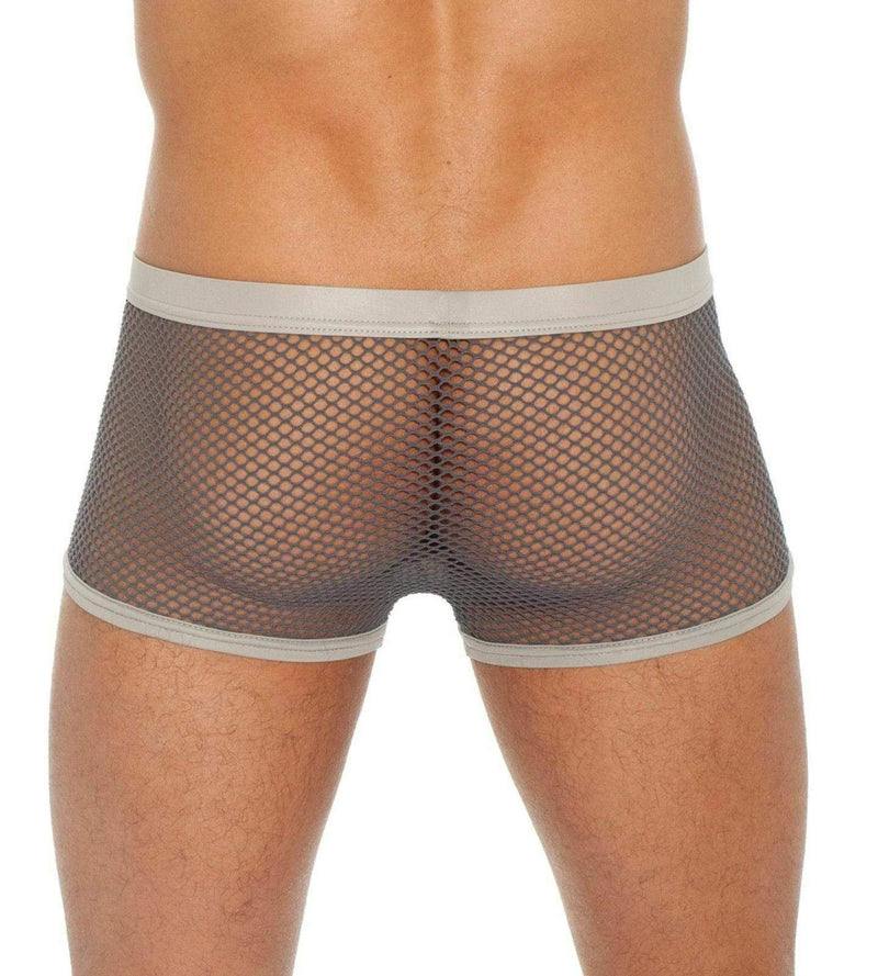 Gregg Homme Boxer Brief Beyond Doubt Mesh Fabric Pewter 110205 102 - SexyMenUnderwear.com