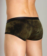 Gregg Homme Boxer Brief Combat Mesh Pouch Army Green 102705 33 - SexyMenUnderwear.com