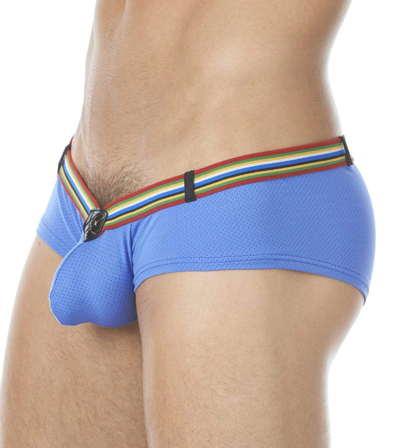 Gregg Homme Boxer Brief Lover-Boy C-Ring Mini Slip Blue 122105 168 - SexyMenUnderwear.com