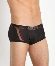 Gregg Homme Boxer Brief Traveler With Mesh Panel Black 132005 67 - SexyMenUnderwear.com