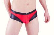 Gregg Homme Boxer Brief Two-Timer Faux Leather-Look Red 130305 71 - SexyMenUnderwear.com