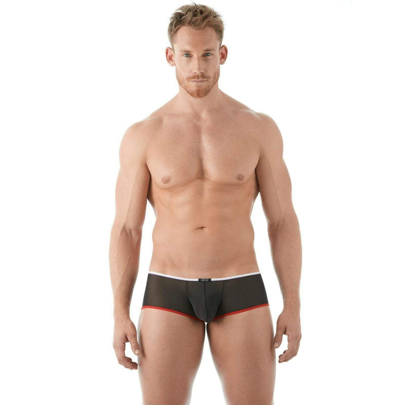 Gregg Homme Boxer Briefs Affair HyperStretch Sheer Knit Black 142305 96 - SexyMenUnderwear.com