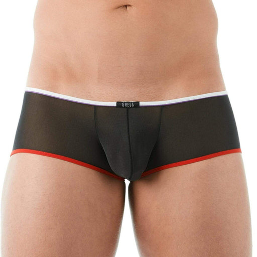 Gregg Homme Boxer Briefs Affair HyperStretch Sheer Knit Black 142305 96 - SexyMenUnderwear.com