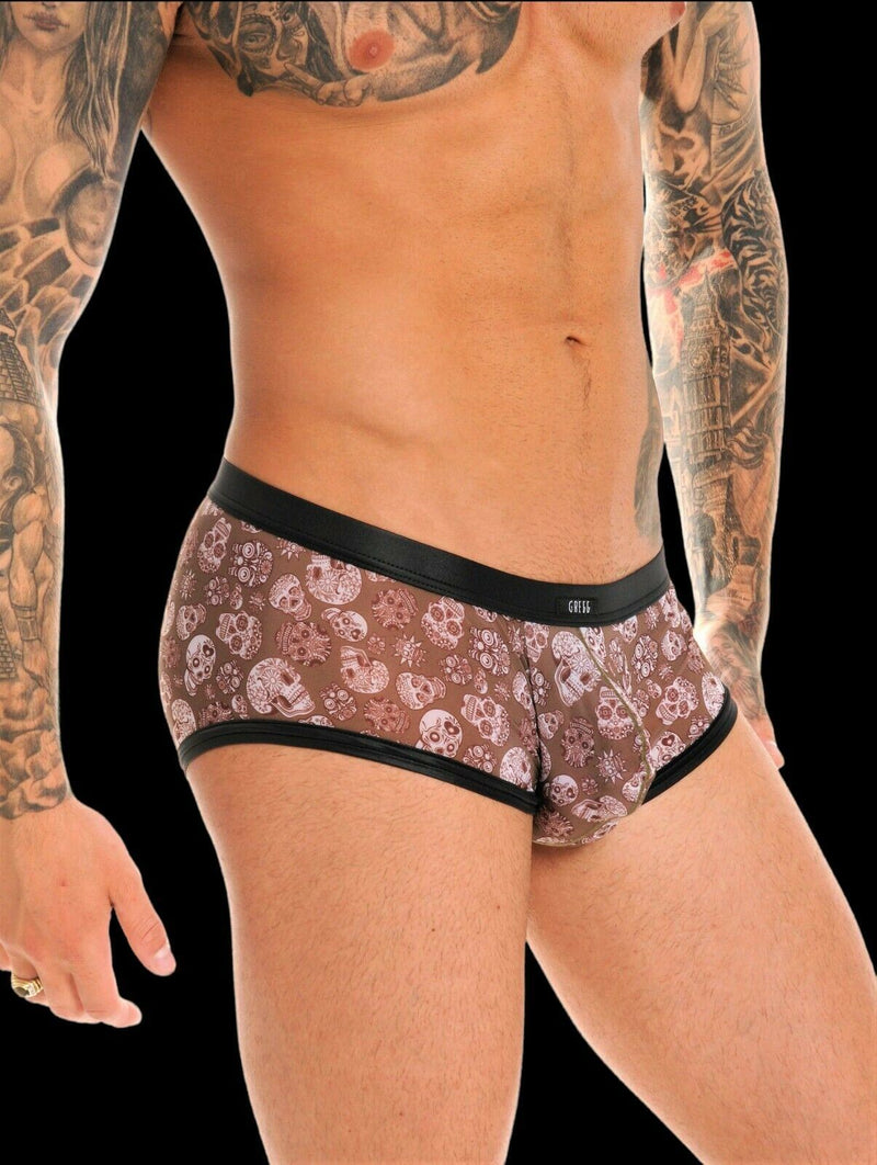 Gregg Homme Boxer Briefs Retro Skull Print Boxer Limited Edition 05 23 - SexyMenUnderwear.com