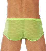 Gregg Homme Boxer Briefs SHOWOFF See-through Micro Fibre Lime 121505 104 - SexyMenUnderwear.com