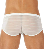 Gregg Homme Boxer Briefs ShowOff Sexy see-through undies White 121505 104 - SexyMenUnderwear.com
