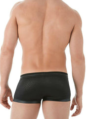 GREGG HOMME Boxer Diablo Studded Fetish Faux Leather Boxer Brief 142905 125 - SexyMenUnderwear.com