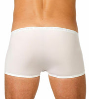 GREGG HOMME Boxer Sensuel Transparent Romantic ''PIMP'' Edition White 96605 161 - SexyMenUnderwear.com