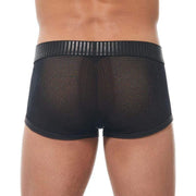 Gregg Homme Boxer Strap Long Boxers Trunks See-Through Black MEDIUM 170205 131 - SexyMenUnderwear.com