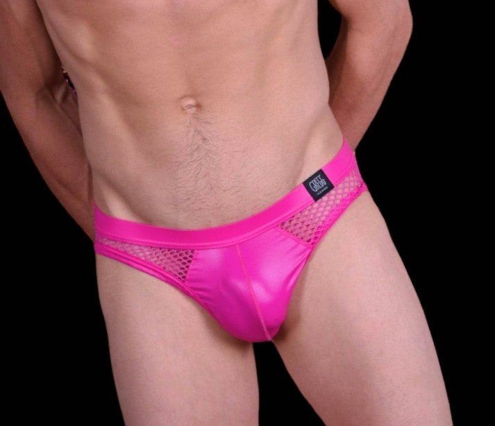 Gregg Homme Brief Beyond Doubt Mesh Sexy Briefs Magenta Pink 110213 103 - SexyMenUnderwear.com