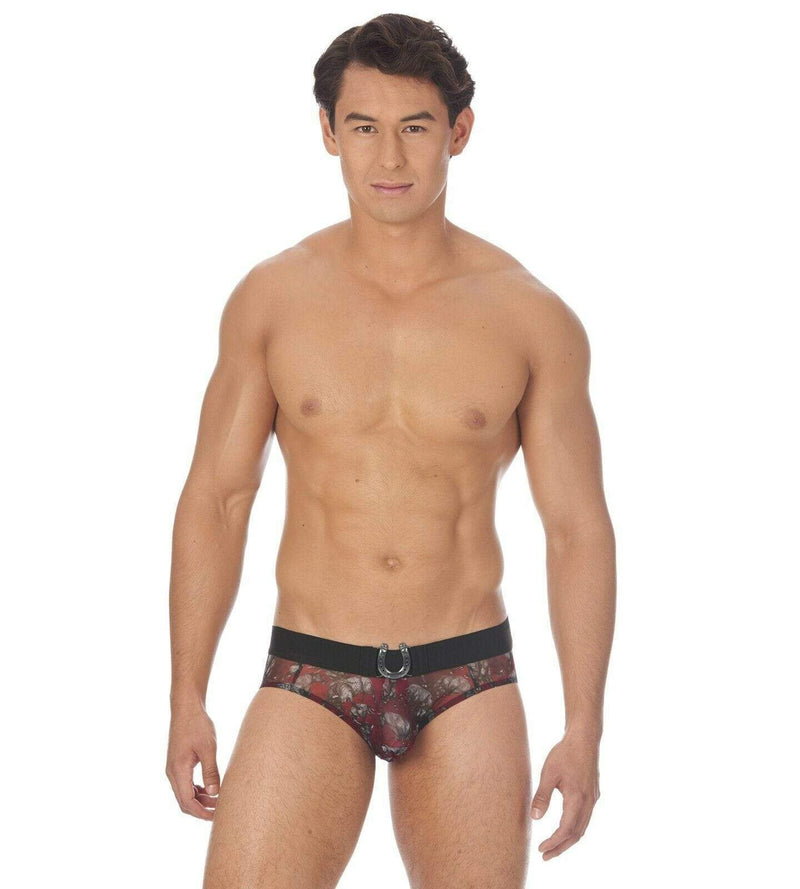 Gregg Homme Brief Charger Mesh Slip See Trough Horseshow 133003 130 - SexyMenUnderwear.com