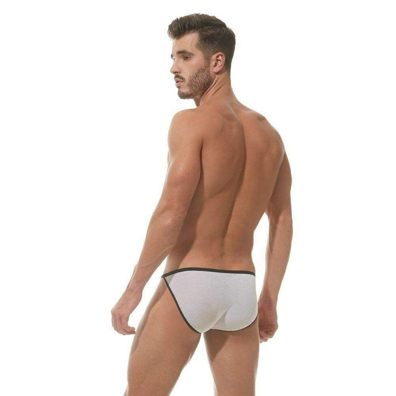Gregg Homme Brief Conquistador Fishnet Slips White 160003 113 - SexyMenUnderwear.com