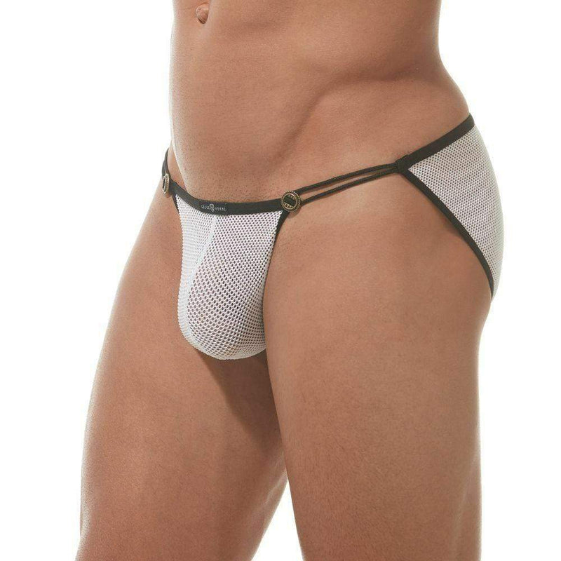Gregg Homme Brief Conquistador Fishnet Slips White 160003 113 - SexyMenUnderwear.com