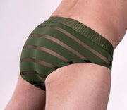 Gregg Homme Brief Encore Semi See-Through Slip Khaki 160603 115 - SexyMenUnderwear.com