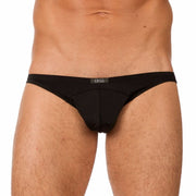 Gregg Homme Brief Wonder Contoured Pouch Gauge Microfiber Black Briefs 96103 - SexyMenUnderwear.com