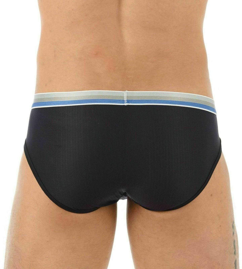Gregg Homme Briefs Beau Semi-Sheer AirJet Underwear Black 130903 66 - SexyMenUnderwear.com