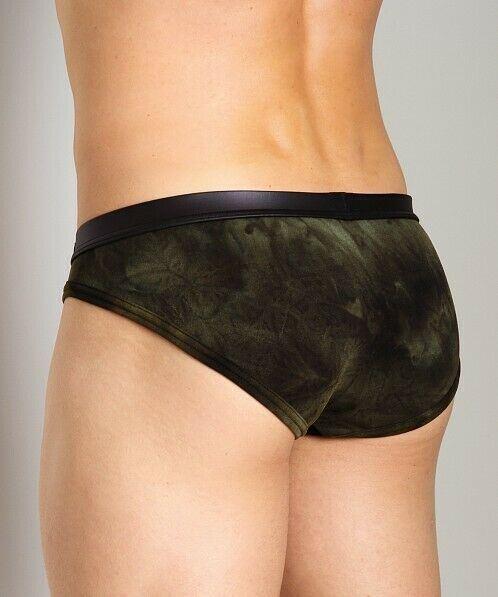 Gregg Homme Briefs Combat Mesh Pouch Army Green MEDIUM 102703 33 - SexyMenUnderwear.com
