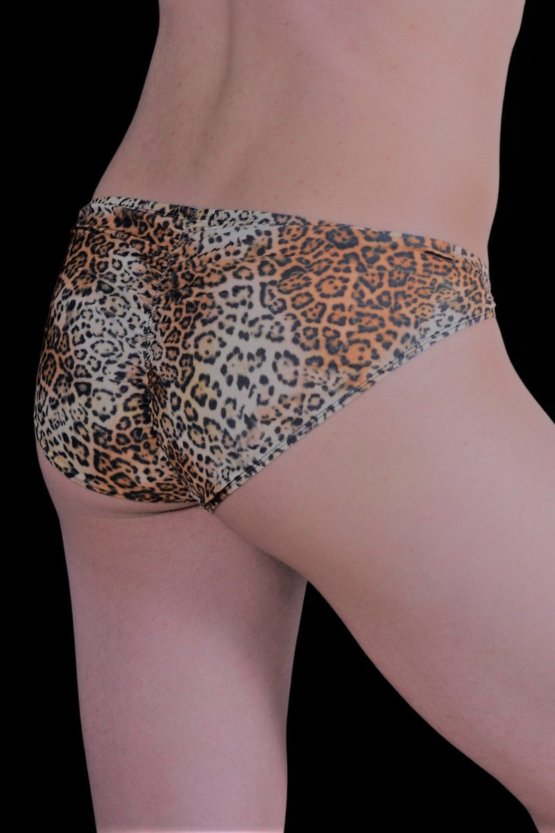 Gregg Homme Briefs Desire Slips Detachable Buckle Leopard 140403 70 - SexyMenUnderwear.com