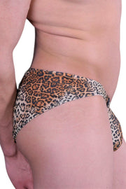 Gregg Homme Briefs Desire Slips Detachable Buckle Leopard 140403 70 - SexyMenUnderwear.com