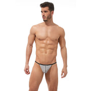Gregg Homme C-Ring Pouch Torridz Ultra-Stretch BackLess String Silver 87416 - SexyMenUnderwear.com