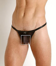 Gregg Homme G-String Strap Strings See-Through Matte Black MEDIUM 170214 131 - SexyMenUnderwear.com