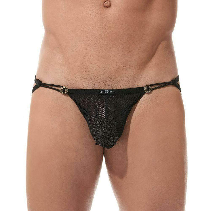 GREGG HOMME Gregg Homme Jock Conquistador Fishnet Mesh Jockstrap Black 160034 181 D