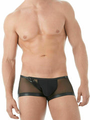 GREGG HOMME Gregg Homme Mens Boxer Brief Break In Sheer Mesh With Zipper Black 142015 9b