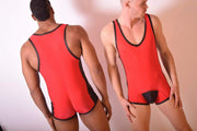 GREGG HOMME Gregg Homme Singlet Two-Timer Leather Look Hyperstrech red 130368 105