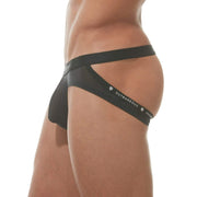 Gregg Homme Jock Bubble G'homme Jockstrap Outrageous Black 162134 158 - SexyMenUnderwear.com