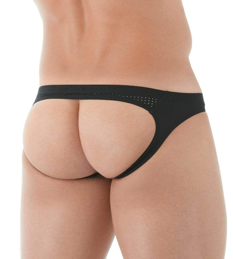 Gregg Homme Jock Drive Italian Mesh Jockstrap Black 142634 101 - SexyMenUnderwear.com