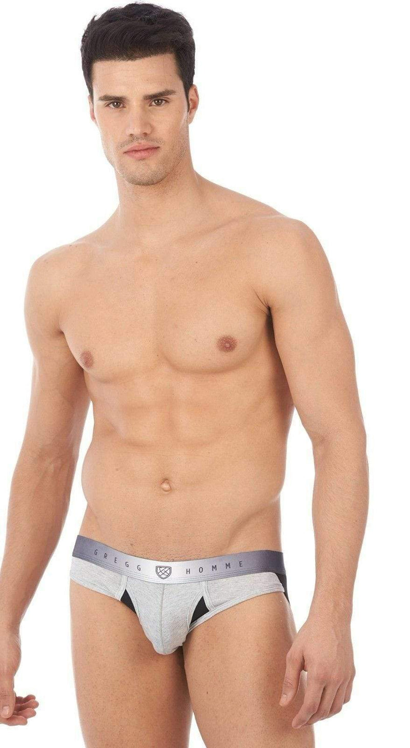 Gregg Homme Jock Heat Mesh Vent Modal Jockstrap Light Grey 140534 81 - SexyMenUnderwear.com