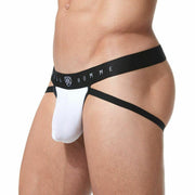 Gregg Homme Jock Room-Max Hyper Stretch Jockstrap Spacious Pouch White 152734 43 - SexyMenUnderwear.com