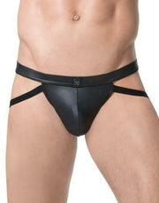 Gregg Homme Jockstrap Fetish CRAVE Faux-Leather Contour Pouch 152634 56 - SexyMenUnderwear.com