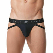Gregg Homme Jockstrap Room-Max Hyper Stretch Spacious Pouch Jock Black 152734 43 - SexyMenUnderwear.com