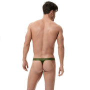Gregg Homme Thong Encore Micro-Polyamide Fabric Khaki 160604 115 - SexyMenUnderwear.com