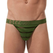Gregg Homme Thong Encore Micro-Polyamide Fabric Khaki 160604 115 - SexyMenUnderwear.com