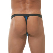Gregg Homme Thong Room Max Hyper Streth Microfiber Royal 152704 47 - SexyMenUnderwear.com