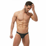 GREGG HOMME Thong Strap Tangas Mesh Fetish See-Through Matte Black 170204 131 - SexyMenUnderwear.com