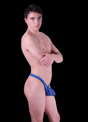 Gregg Homme Thongs Mystery Sheer Blue No-Ring NR145004 18 - SexyMenUnderwear.com