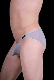 Gregg Homme Torridz Brief HyperStretch Fabric Silver 87403 19 - SexyMenUnderwear.com