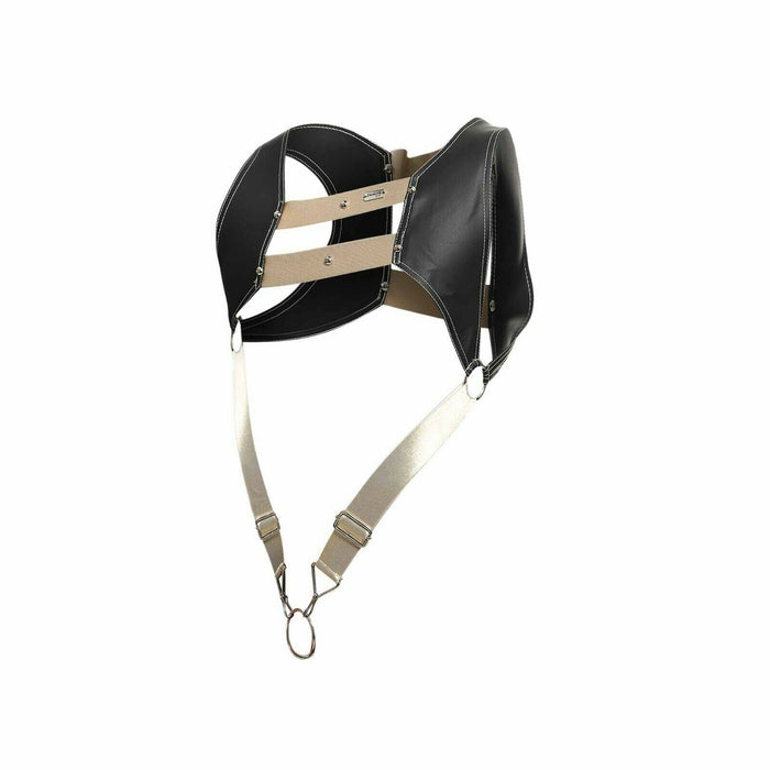 Harness MOB DNGEON Faux-Leather CropTop C-Ring Harness Goldeneye DMBL08 7