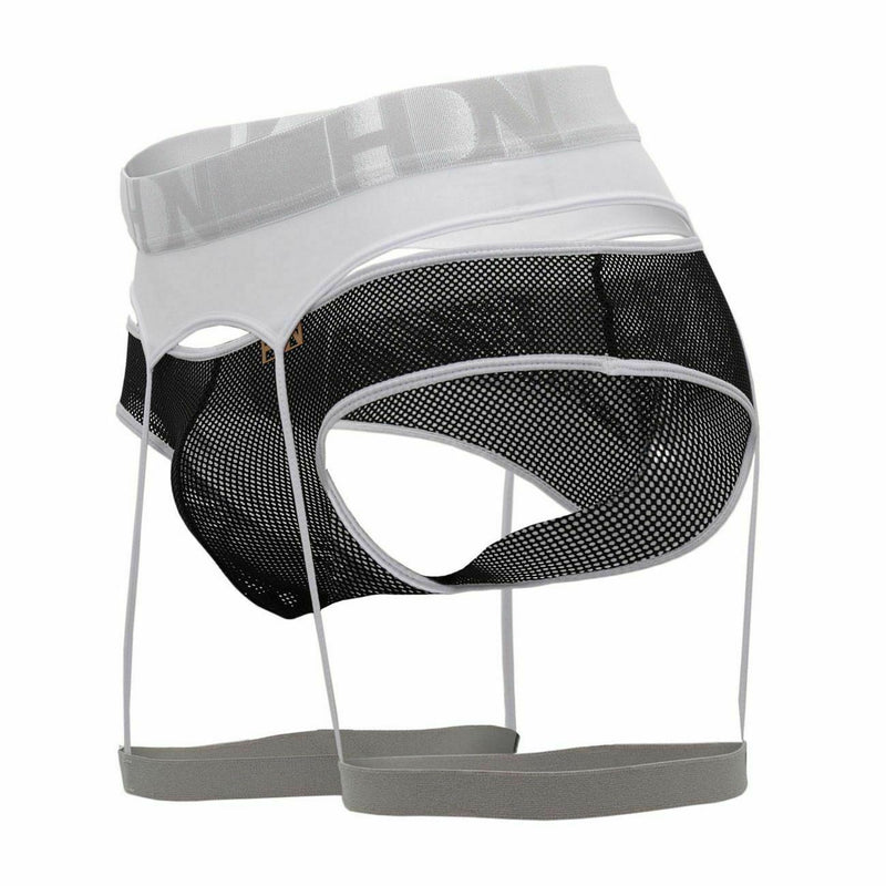 HIDDEN Brief Garterbelt Mesh Briefs Sexy lingerie For Men White 953 5 - SexyMenUnderwear.com