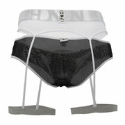 HIDDEN Brief Garterbelt Mesh Briefs Sexy lingerie For Men White 953 5 - SexyMenUnderwear.com