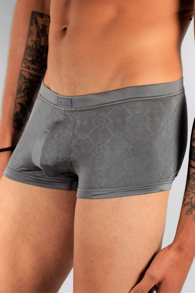 HOM Boxer Temptation Insider Grey Combo Viscose MEDIUM 1 - SexyMenUnderwear.com