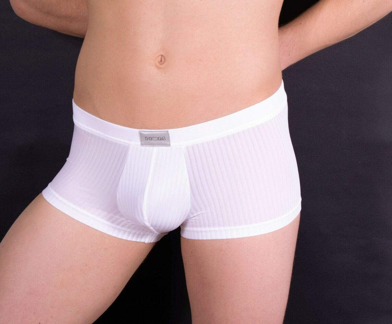 HOM Mens Boxer Temptation Delight White SMALL 2 - SexyMenUnderwear.com