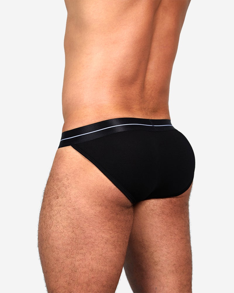 ICON Briefs TEAMM8 Micro-Modal Quick Dry Fabric Sport Brief Black 9 - SexyMenUnderwear.com